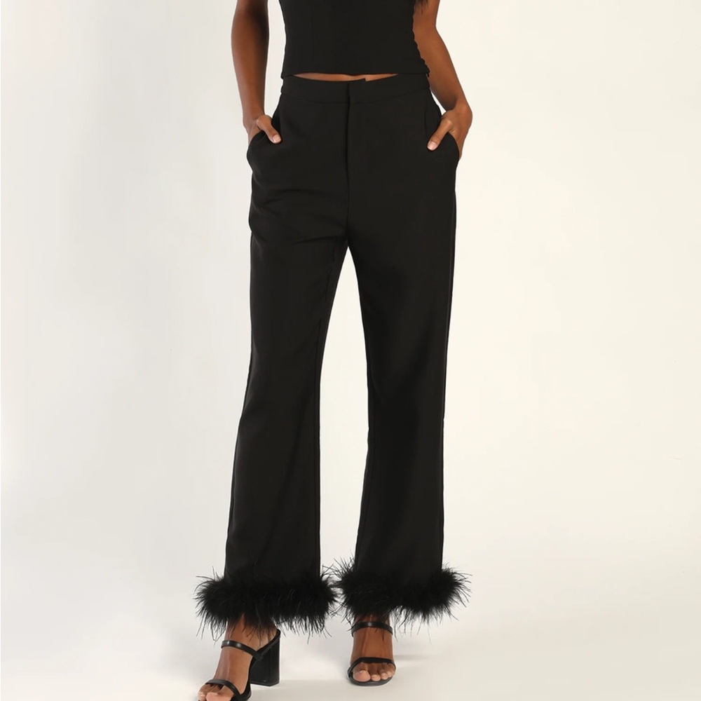 Lulu’s Feather Bottom Pants